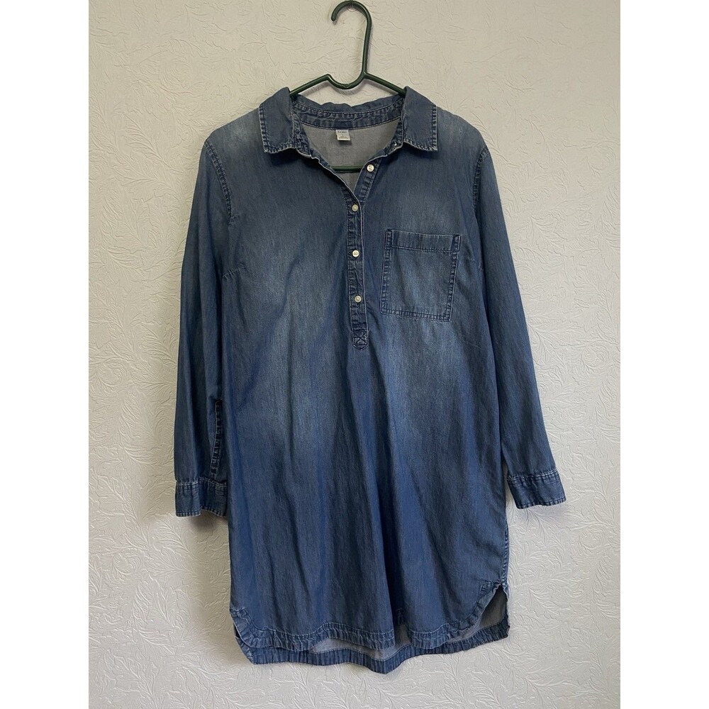 Old Navy Size Large Chambray Shirt Dress L25